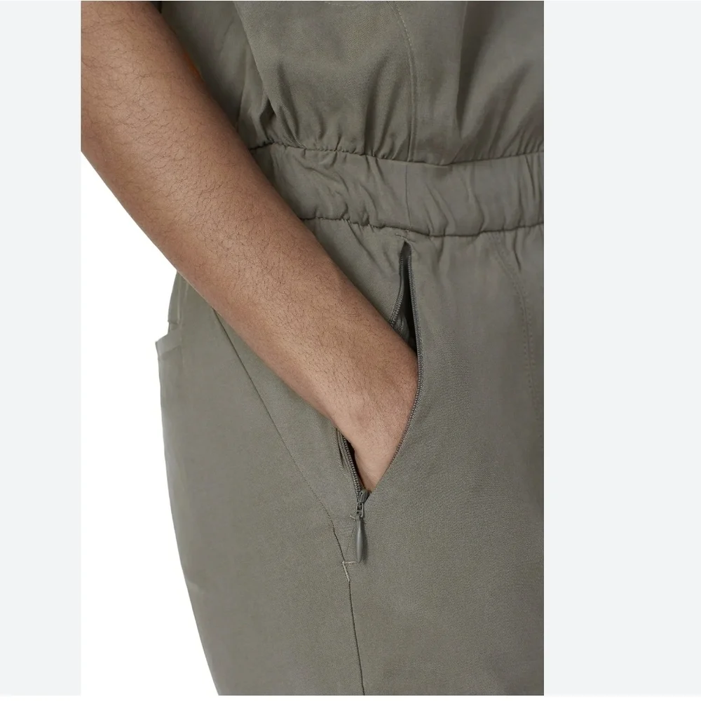 lululemon athletica Olive Utility Short-Sleeve Jumpsuit Size 8